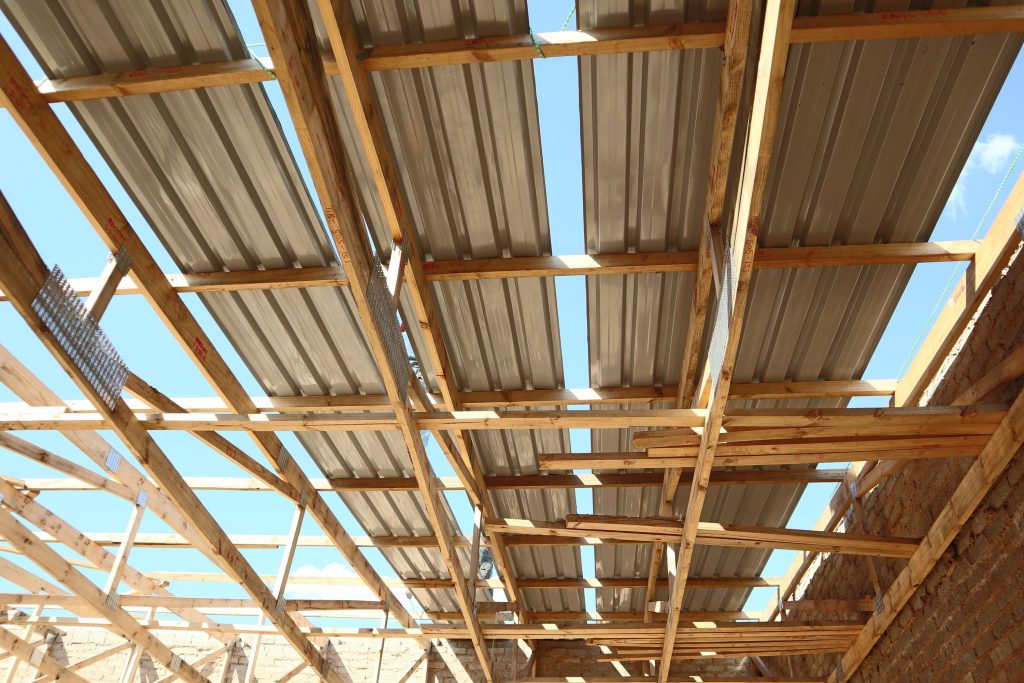 Roof sheeting progress_1