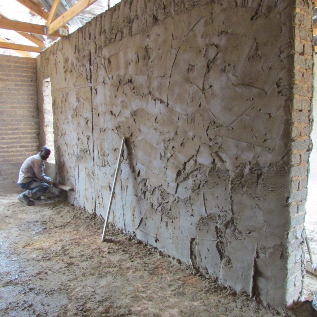 Inside wall plastering in progress_14
