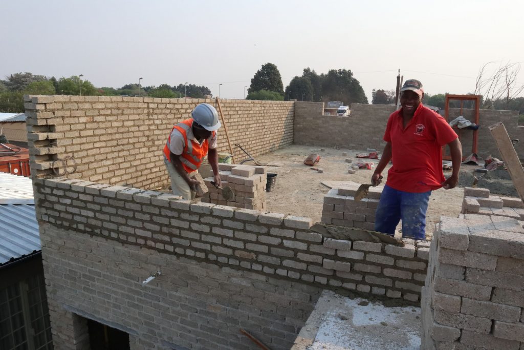 Second storey brick work_school_21