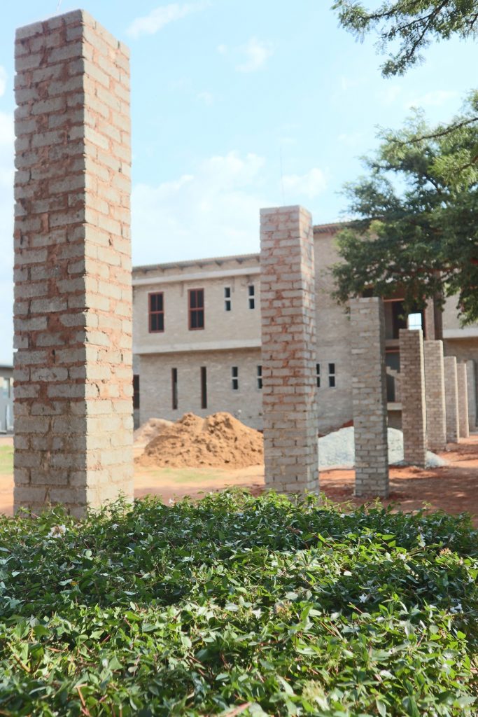 Pillars of the school building_18